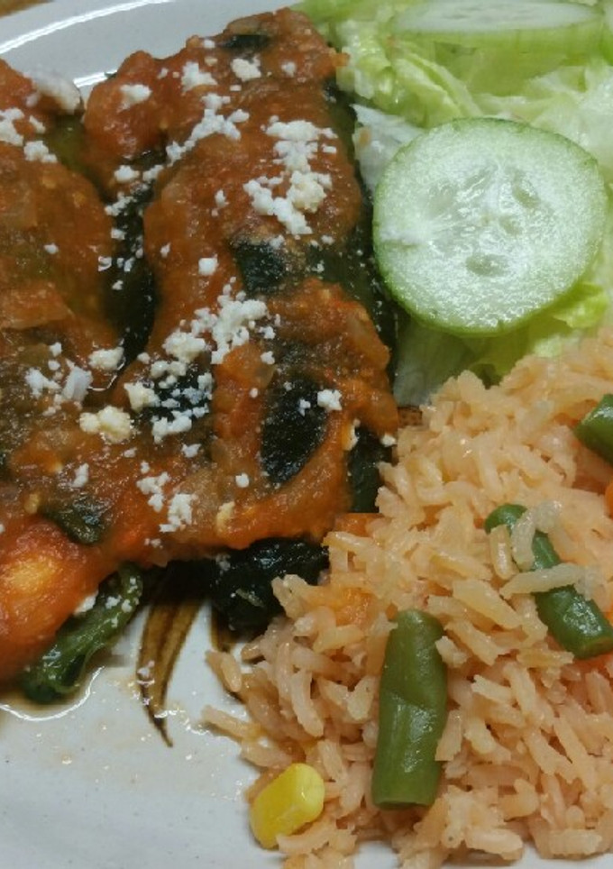 Una foto de Chiles rellenos de queso sin lamprear
