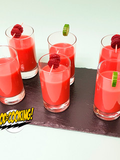 Una foto de Gazpacho de Remolacha