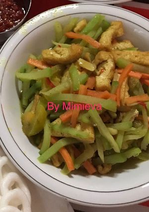 Foto resep Tumis labu siam + tahu