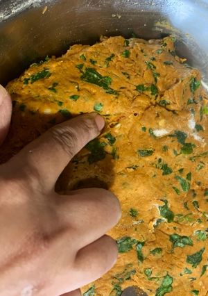 A picture of Methi dhebra / thepla.