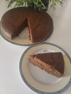 Una foto de Pastel de calabaza y chocolate
