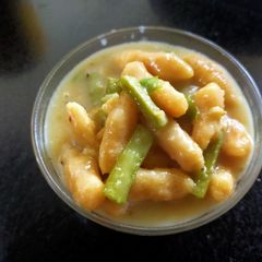 A picture of Cluster Beans Muthia in Gravy.