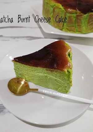 Foto resep Matcha Burnt Cheesecake