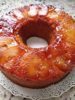 Una foto de Torta de Manzana invertida!!! Nunca falla💕