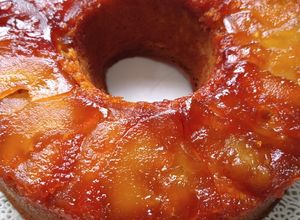 Una foto de Torta de Manzana invertida!!! Nunca falla💕