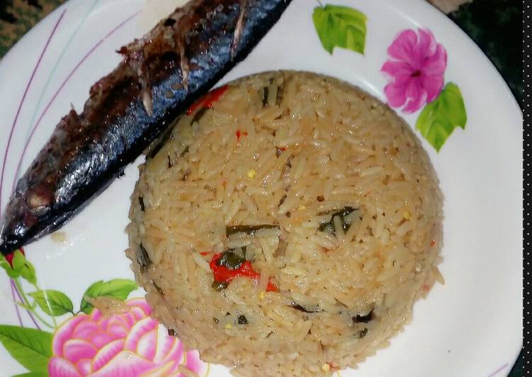 Jallof rice with fried fish
