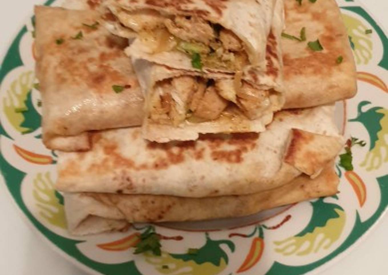 Wrap crujientes de pollos