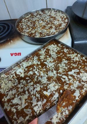 A picture of મોહન થાલ (mohan thaal sweet receipe in gujrati).