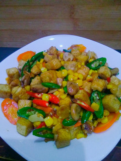 Foto resep Oseng tahu jamur ceria