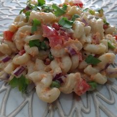 A picture of Veggie Loaded Macaroni Salad.
