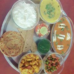 A picture of Satvik thali.