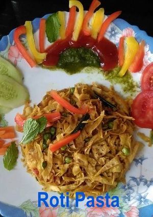 A picture of Roti Pasta                                        .