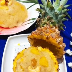 A picture of Pineapple SheeraPineapple Rava kesari.