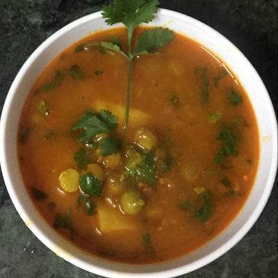 Allu ki sabji with peas Recipe by Priti agarwal - Cookpad