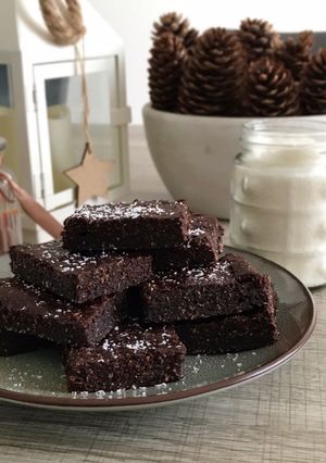 Une photo de Fondant Chocolat banane noix de Coco