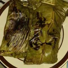 A picture of Pepes tahu kemangi.