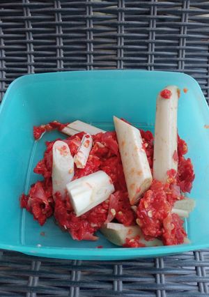 Foto resep Sambal matah rotan muda