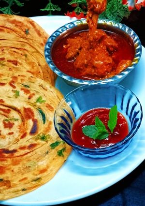 মশালা লাচ্ছা পরাঠা(masala laccha paratha recipe in Bengali) রেসিপির প্রধান ছবি