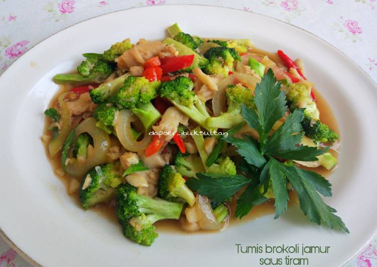 Resep Tumis brokoli jamur saus tiram yang Sempurna