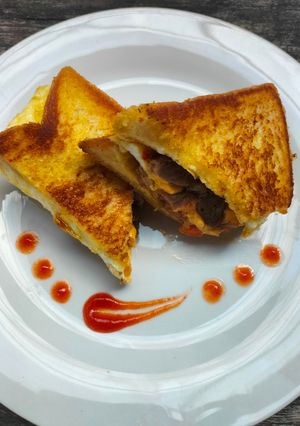 Foto resep Roti telur panggang