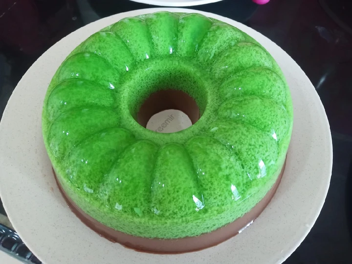 Cara Mudah Membikin Resep Puding Pandan Coklat 2 yang Uenak Anti Ribet, Mantap Sekali