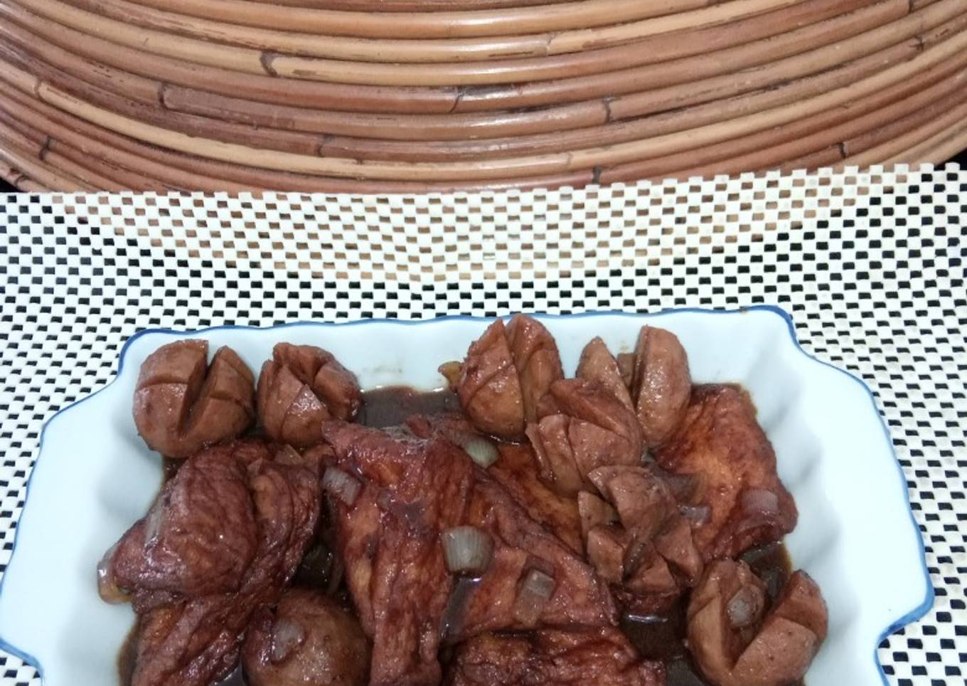 Semur Tahu Kulit Mix Bakso Sapi