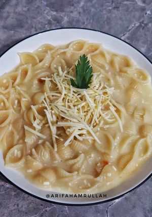 Foto resep Makaroni Pasta Krim Sup Ayam