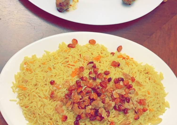 دجاج تندوري مع رز بالزبيب