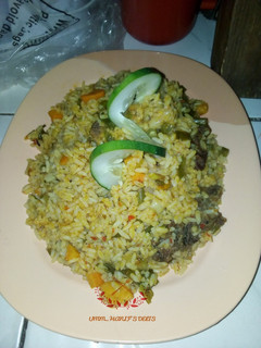 A picture of Special jallof rice.