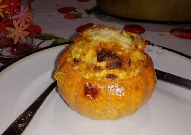 Suflê de abóbora e carne seca - Tudogosreceitas