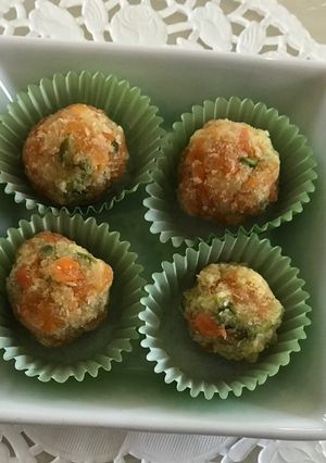A picture of Carrot truffles vegan.