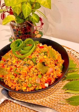 A picture of Brown Vegetable Fried Rice.