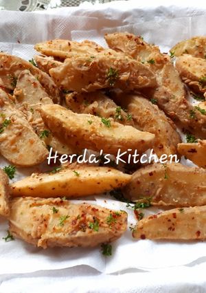 Foto resep Potato Wedges Crispy ala Teteh Tyas (No Bake)