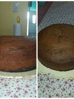 Una foto de Torta de chocolate hecha en lata de batata 😉