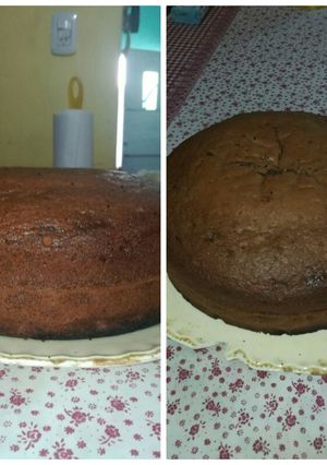 Una foto de Torta de chocolate hecha en lata de batata 😉