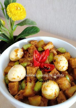 Foto resep Sambal goreng kentang puyuh tempe petai tanpa santan