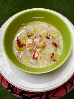 Foto resep Sawi Putih Kuah Santan
