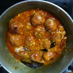 Potato creamy kofta curry A picture of Potato creamy kofta curry.