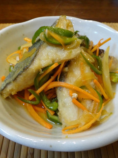 A picture of Fish Nanban Zuke (Japanese style Escabeche).