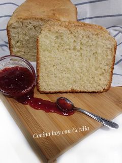 Una foto de Pan de leche elaborado con la panificadora