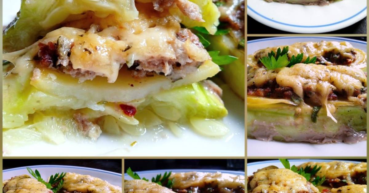 Запеканка из кабачков и картофеля в духовке - 10 пошаговых фото в рецепте