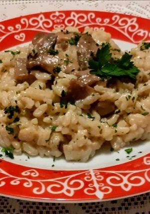 A picture of Porcini Mushroom Risotto.