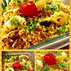 A picture of Egg Biryani.