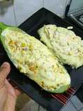 Zapallo italiano Relleno Vegetariano
