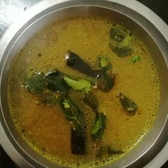A picture of Pepper rasam.