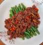Cara Sederhana Menyiapkan Resep  Tumis buncis daging cincang yang Lezat, Lezat