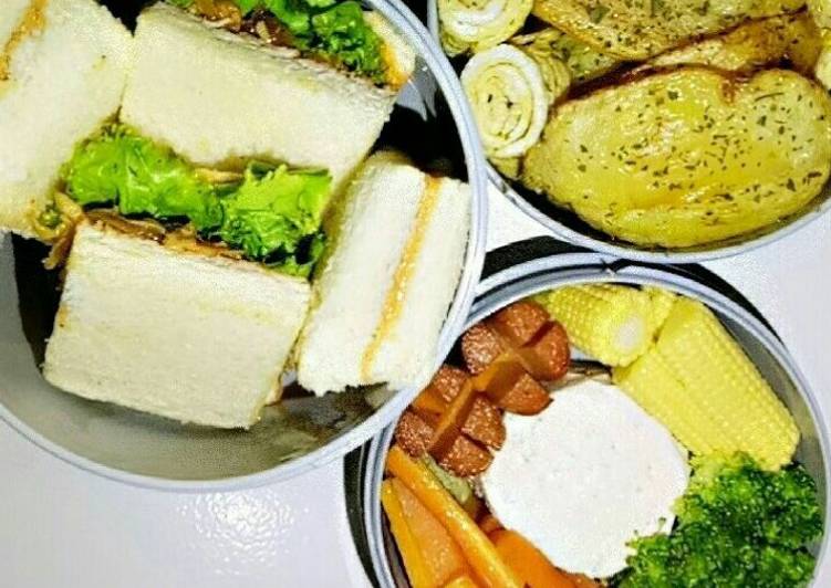 Langkah Mudah Untuk Membuat Bento Roti Tawar Dan Rebusan Sayur Amp 34 An Yang Lezat Panduan Resep Masakan