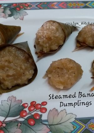 A picture of Steamed Banana Dumplings (Kumbilappam).