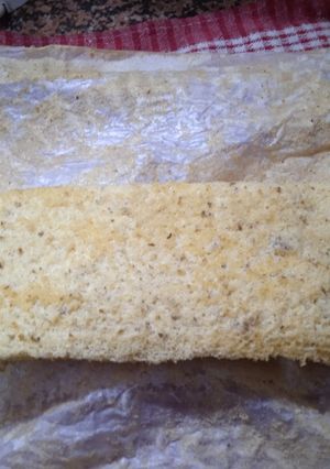 Una foto de Pionono de harina de almendras y trigo (queda especial)😋😋😋💚💛💙❤️