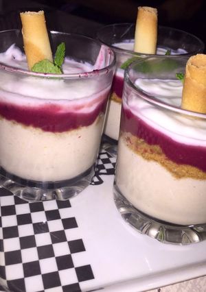Une photo de DESSERT FRUIT ROUGES INDIVIDUELS🍓🍒